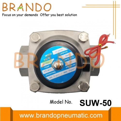 2 `` Paslanmaz Çelik Solenoid Su Vanaları SUW-50 2S500-50