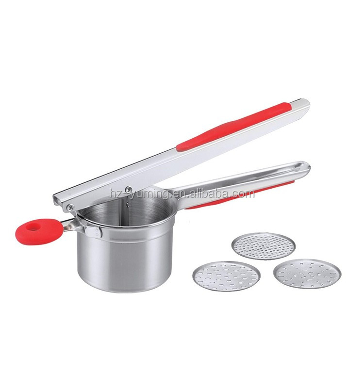 Kitchen Tool Stainless Steel Potato Ricer, Juice Press, Baby Food Mill