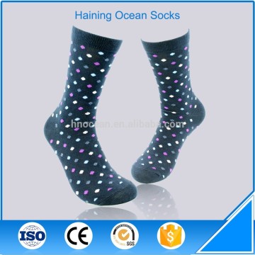 Colourful dot pattern men tube socks fashion men socks cotton