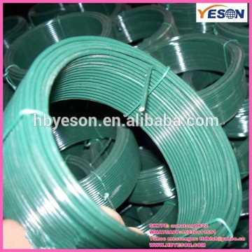 plastic cover iron binding wire/green pvc metal wire 100kg/plastic Iron wire 2.5mm