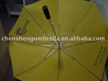 large golf yellow umbrella