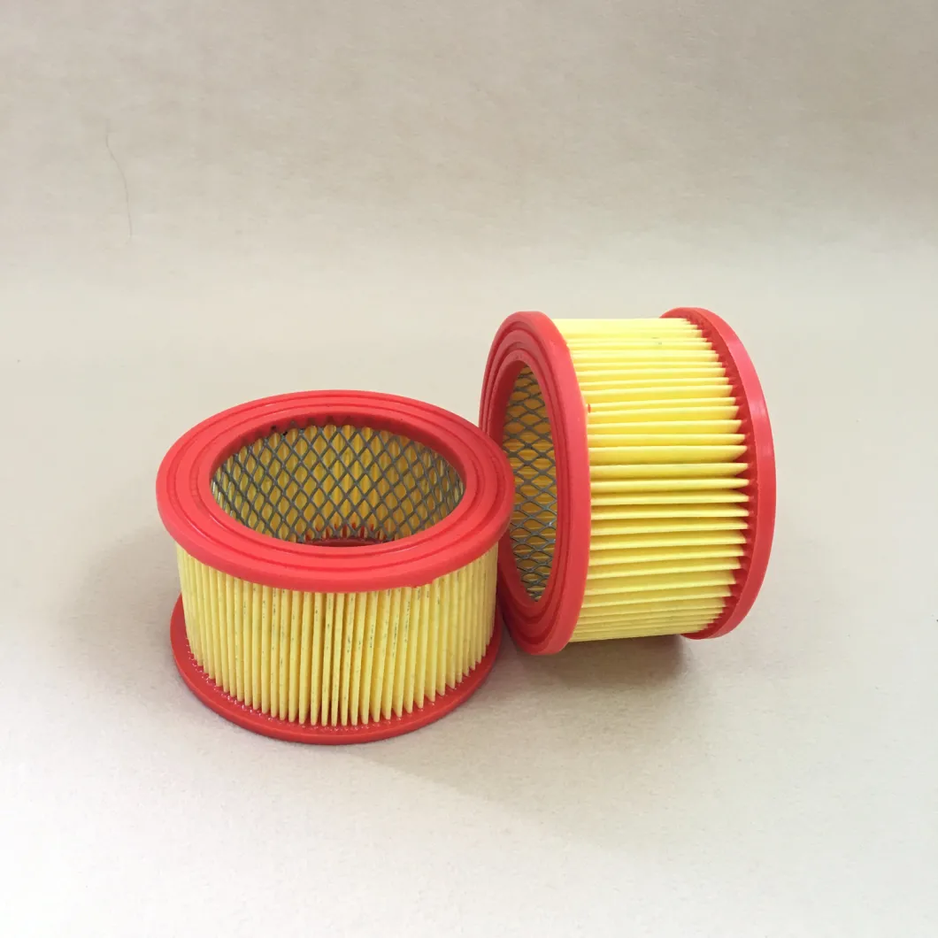 OEM H14 Air Compressor Part HEPA Pleat Paper Air Panel Filters Element Purifier Cylindrical Polyester Dust Collection Air Cartridge Filter