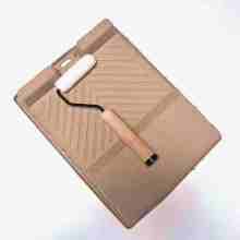 Biodegradable custom pulp molded paint roller tray