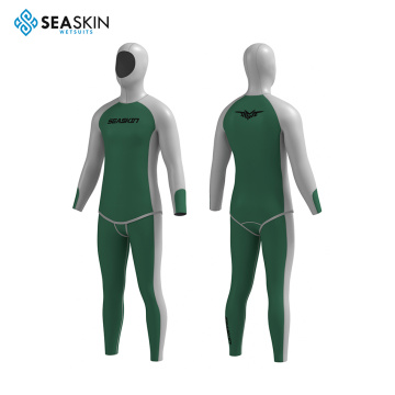 Seaskin Freediving Spearfishing Two Pieces Wetsuit With Hood