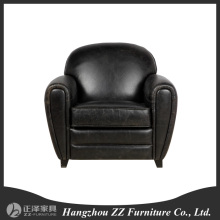 US country style classical leather sofa chair