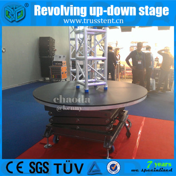 Adjustable Turning Portable Aluminum Mobile Hydraulic Stage