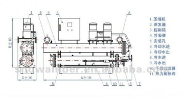 Water-cooled Industrial Water Tandom Chiller Controller