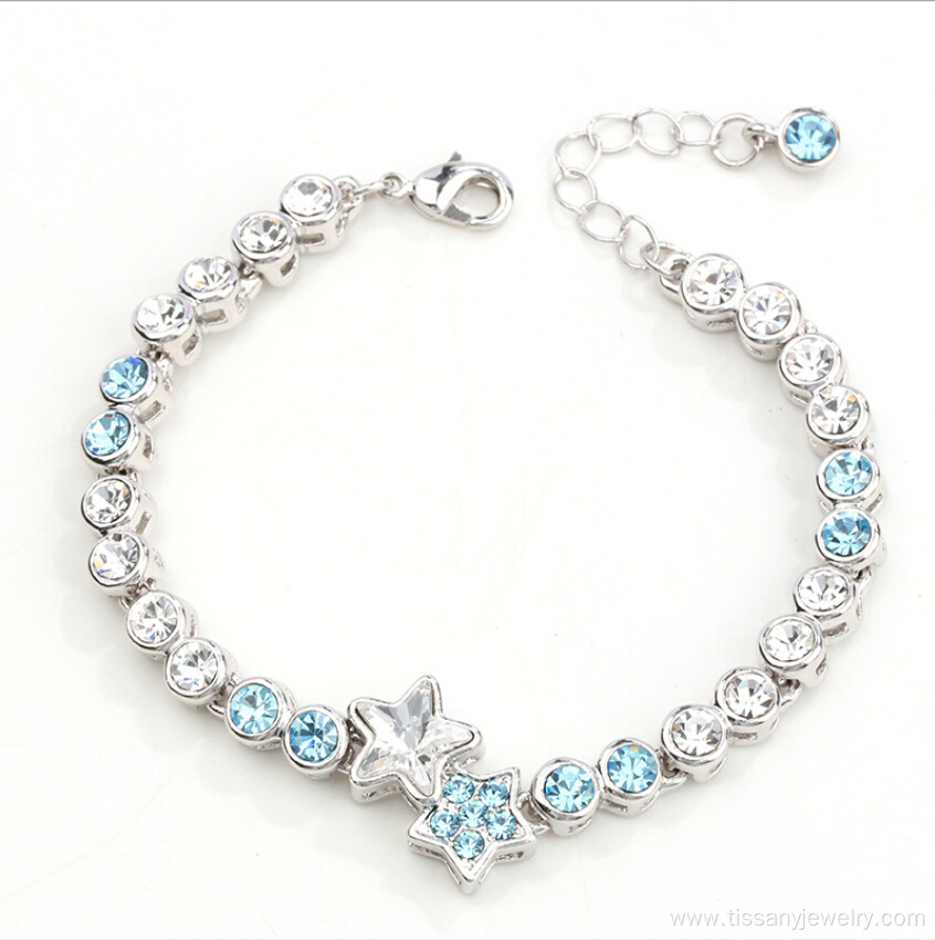 Fashion star rhinestones bracelets