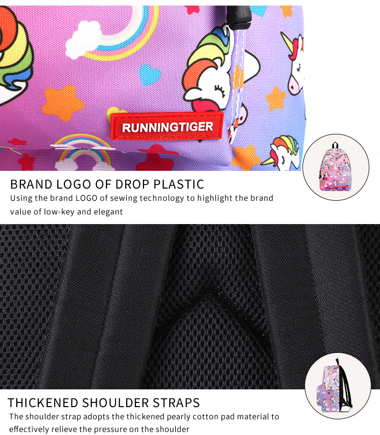 Primary and secondary school unicorn girls backpack 2019 (8)