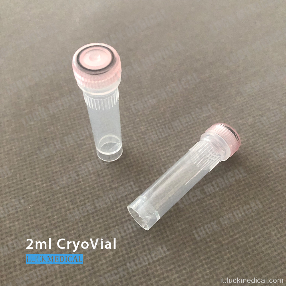 PC Plastic Cryovials 2ml Lab Usa CE