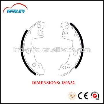 Durable good quality semimetal OEM 424199 auto brake shoe for Peugeot Platform hino brake shoe
