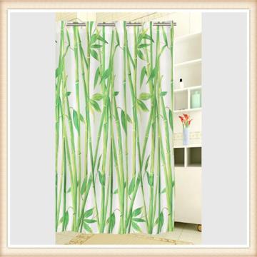 polyester bamboo print shower curtains