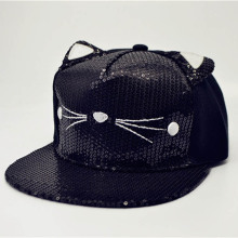 Bling Bling Cat Ear Snapback Cap