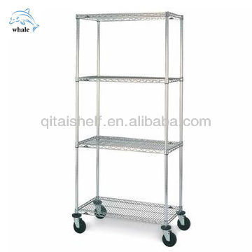 WHALE utility adjustable heavy duty steel wire mesh display racks and stands