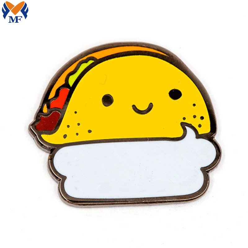 Funny Taco Enamel Pin Jpg