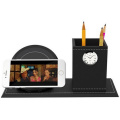 Stift Vase Bleistift Halter Schreibwaren Schreibtisch Tidy Container Geschenk Uhr Wireless Quick Charger