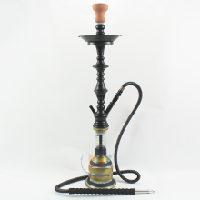 Khalil mamoon Arab style tall black shisha single hose hookah sheesha