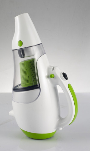 aspirateur à main blanc-vert légèreté