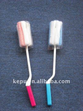 cup bottle cleaning sponge with rotatable handle