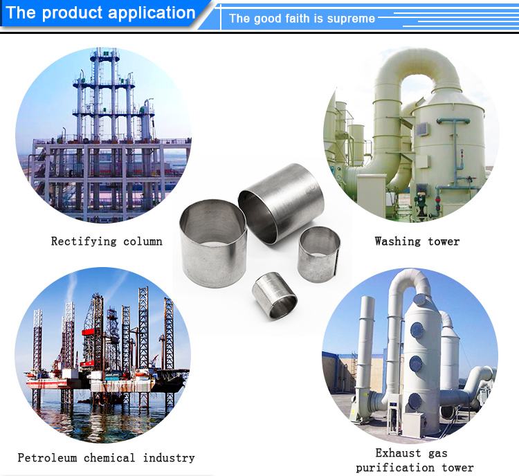 chemical metal random tower packing 25mm 50mm stainless steel carbon steel raschig ring for distillation column