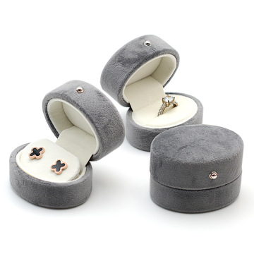 Custom Luxury Wedding Ring Boxes - Jewelry Velvet Ring Box for Engagement