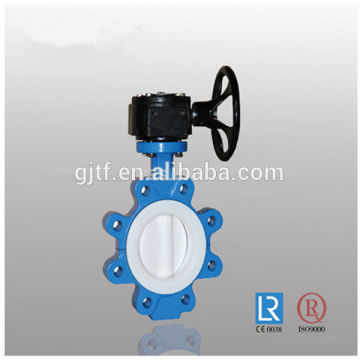PTFE lug butterfly valve for chemcial industry