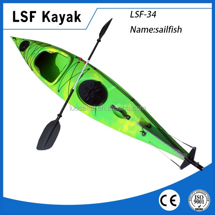 4.8 m sit in kayak or canoe wholesale with rudder system