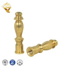 CNC machined 2-Inch Lamp Finial, Brass
