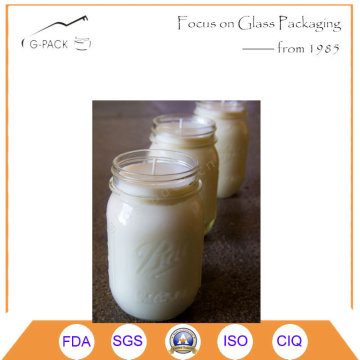 Wax Filling Glass Mason Jar Candle Holders