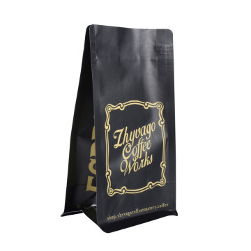 Blackout Papier personnalisable Mylar Black Coffee Pouch