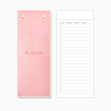 Pu leather cover small notepad to do list