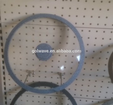 FDA or LFGB stone silicone pot lids,28cm stone color silicone pan lids,pot cover