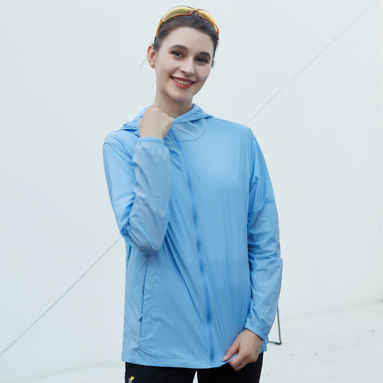 Custom Waterproof Sun Protection Windbreaker for Women