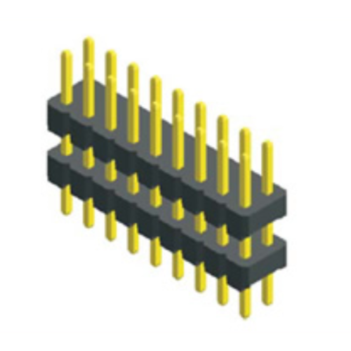 2.00mm Pitch Dual Row Double Plastic Straight Pin