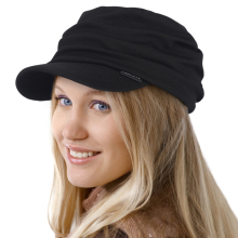 Summer Newsboy Cap for Women - Chemo Headwear & Hair Loss Cancer Hat with Brim
