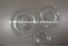 diffrent size round glass plate