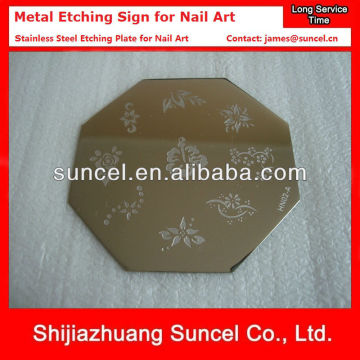 Metal Etching Sign Plate for Nail Art