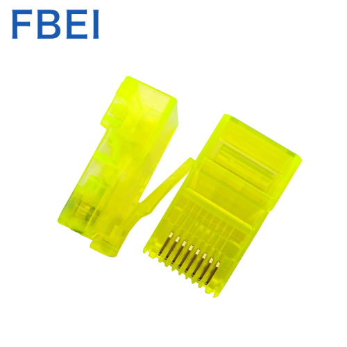 Gelbe Farbe RJ45 Cat-Anschluss