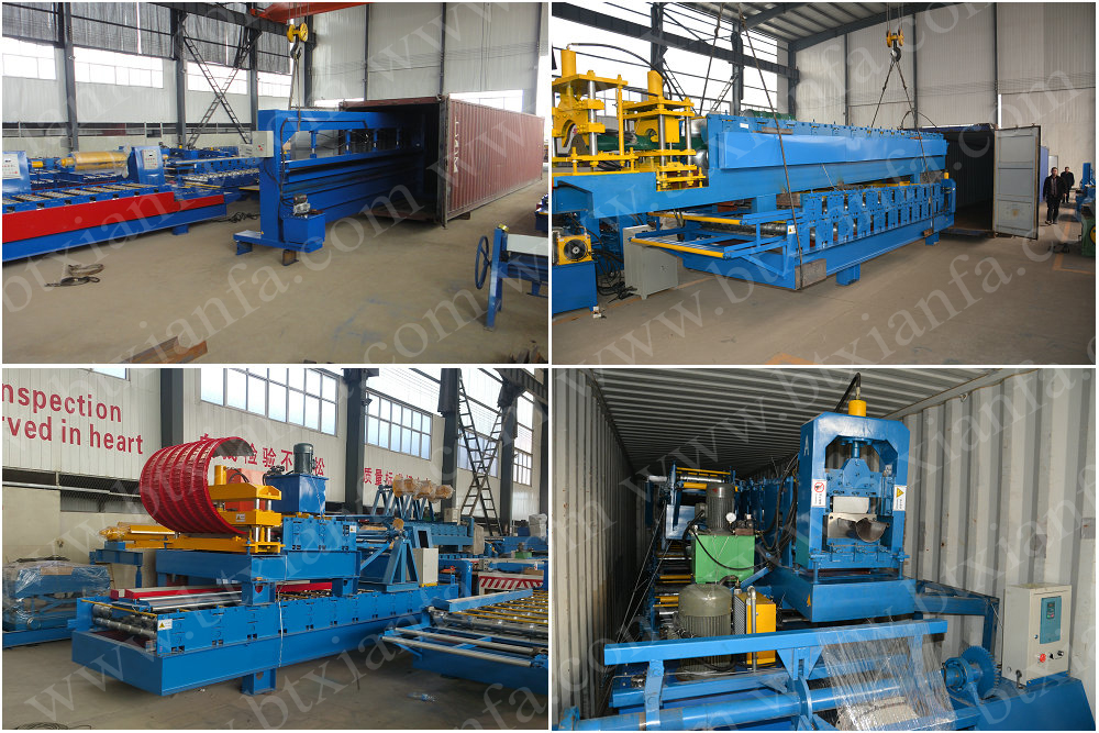 Nigeria Jenis Logam Roof Panel Roll Forming Machine