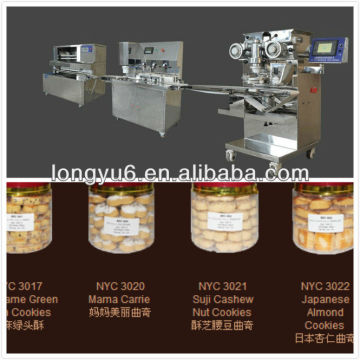 full automatic Japanese Almond cookies making machine & encrusting machine