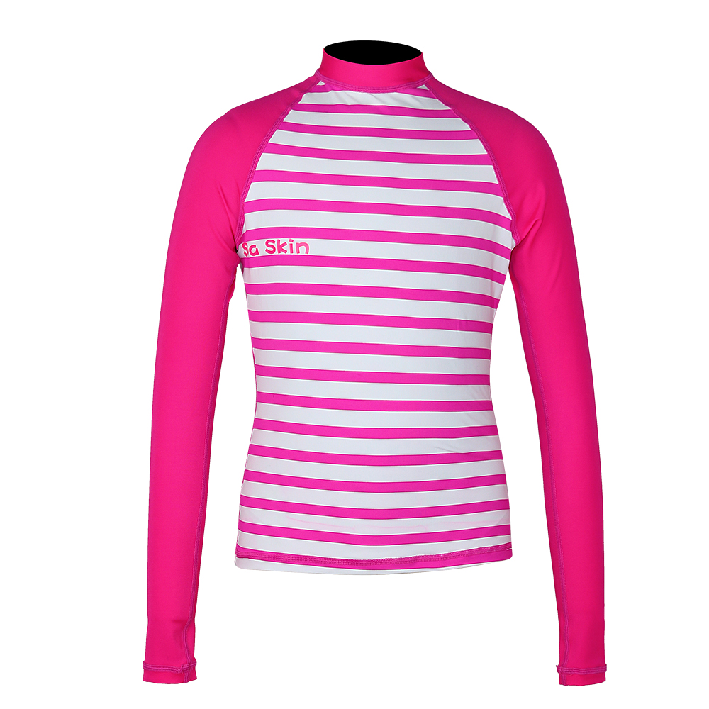 Seaskin Lengan Panjang RashGuard OnePiece UV Balita Gadis