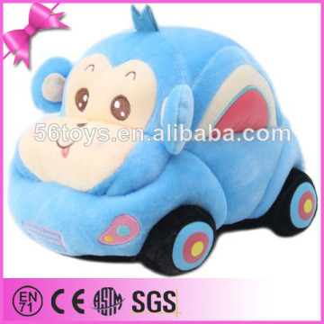 plush electrical animal toy car for kids