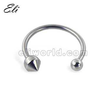 Surgical steel cartilage tragus cone horseshoe nose ring circular barbell