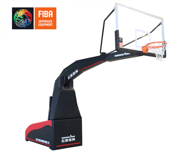 electric-hydraulic walking basketball stand