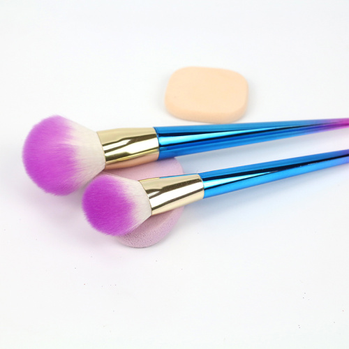 Más vendidos 7 unids coloful maquillaje sintético kits kits de aluminio ferrulo labaco privado cepillos cosméticos conjuntos