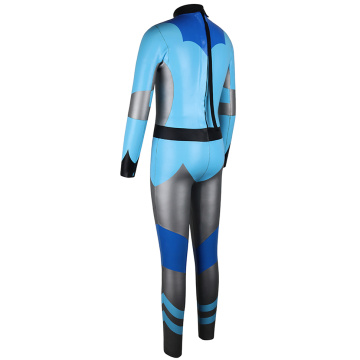 Seaskin ทนทานหลังซิปเด็ก Wetsuit Freediving Wetsuit