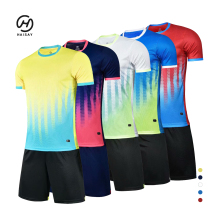 Hot Selling Cheap Soccer Jersey Set Wear Football Custom Printing Breathable 100% Polyester Practise Football Jersey Shirts
