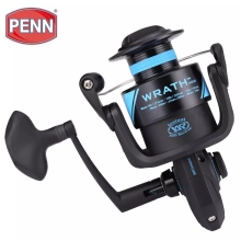 PENN WRATH 2500-8000 Spinning Reel - 6.2:1, 5.6:1, 5.3:1 Gear Ratios, 3BB, Lightweight Corrosion-Resistant Graphite Body