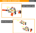 Montare BO morbido proiettile della pistola pistola giocattolo di plastica