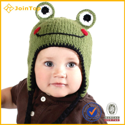 Striped Beanie Knitting Hat Cotton Baby Beanie Hat/